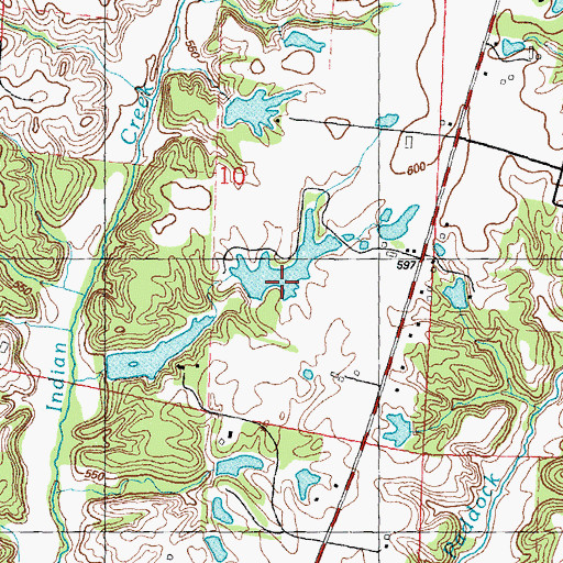 Topographic Map of Joyces Lake, IL