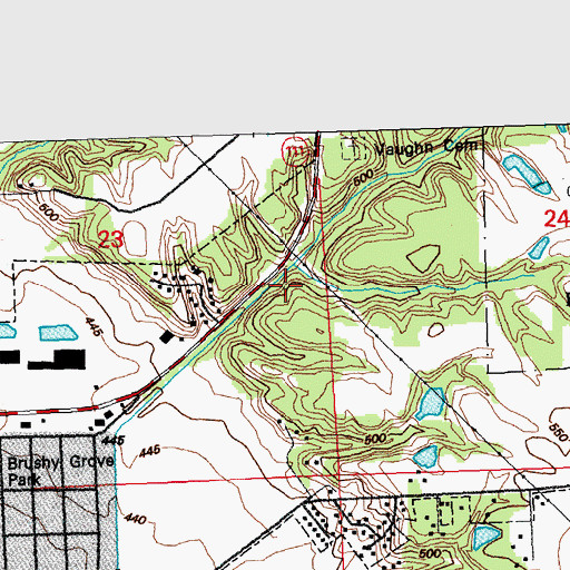 Topographic Map of Gvillo Pond, IL