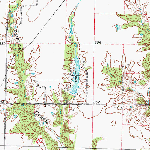 Topographic Map of Lake Edward, IL