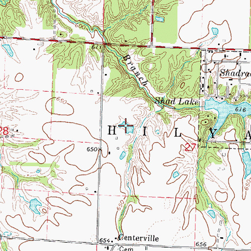 Topographic Map of Royal Lake, IL