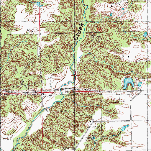 Topographic Map of Carlson Lake Dam, IL