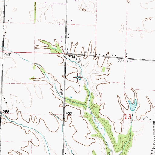 Topographic Map of Leisure Oak Lake Number 2, IL