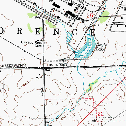 Topographic Map of Doyle Lake, IL