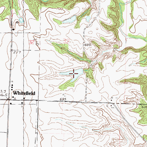 Topographic Map of Maupin Lake, IL