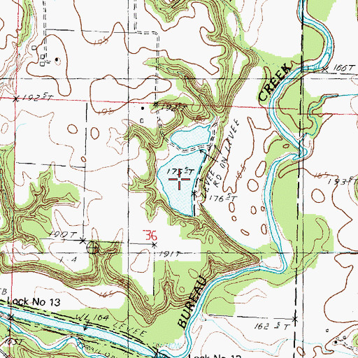 Topographic Map of Bolton Lakes, IL