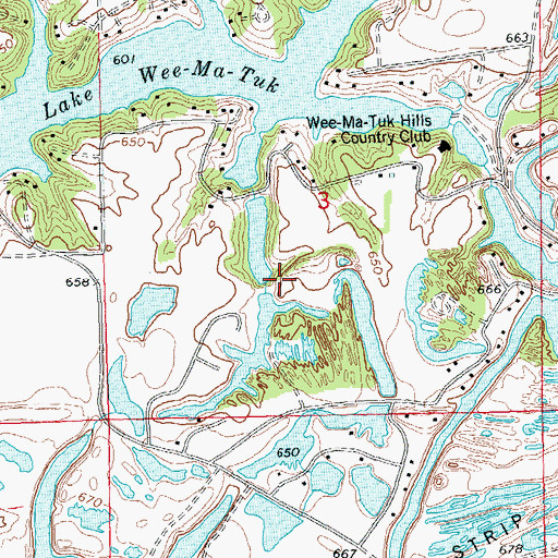 Topographic Map of Wee-Ma-Tuk-Lake-South Dam, IL