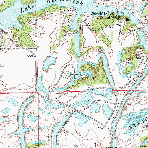 Topographic Map of Wee-Ma-Tuk-Lake-South, IL