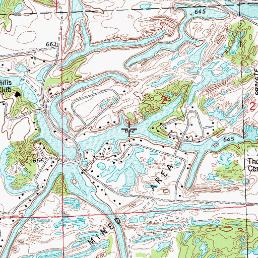 Topographic Map of Long Lake, IL