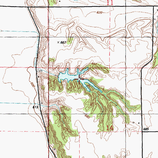 Topographic Map of Morrison Lake, IL