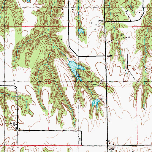 Topographic Map of Valley Friends Lake, IL