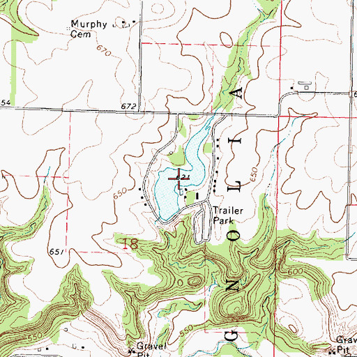 Topographic Map of Fish N Fun Lake, IL