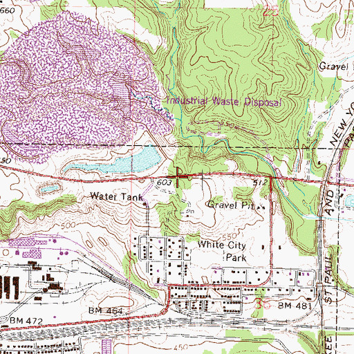 Topographic Map of North Gypsum Pond Dam, IL