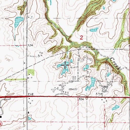 Topographic Map of Jug Lake, IL