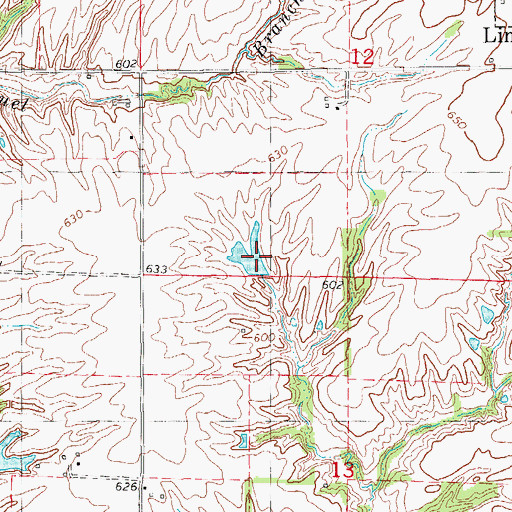 Topographic Map of Sill Lake Dam, IL