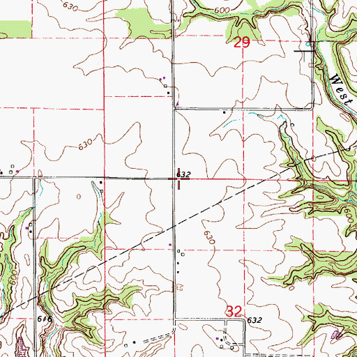 Topographic Map of Lake Wannetta Dam, IL