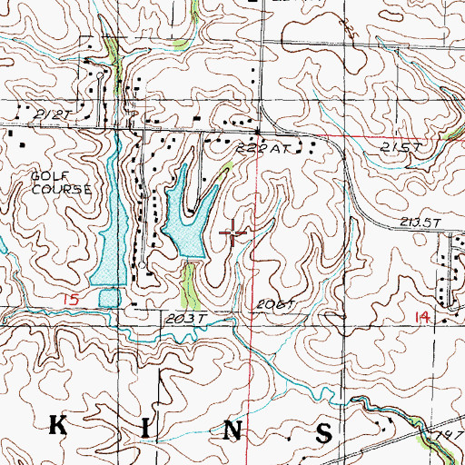 Topographic Map of French Pond, IL