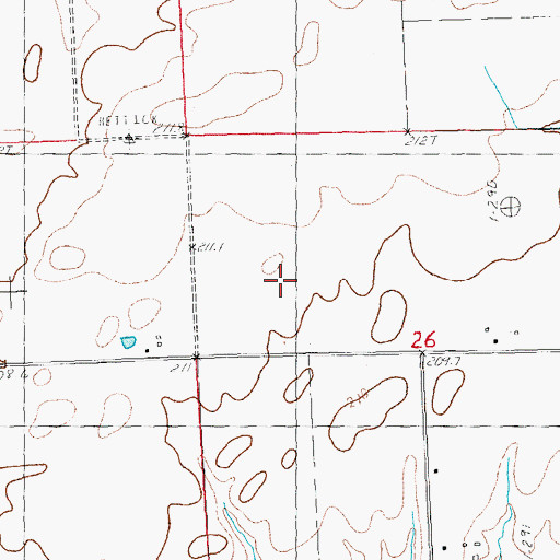 Topographic Map of MSDGC Dam Number 5, IL
