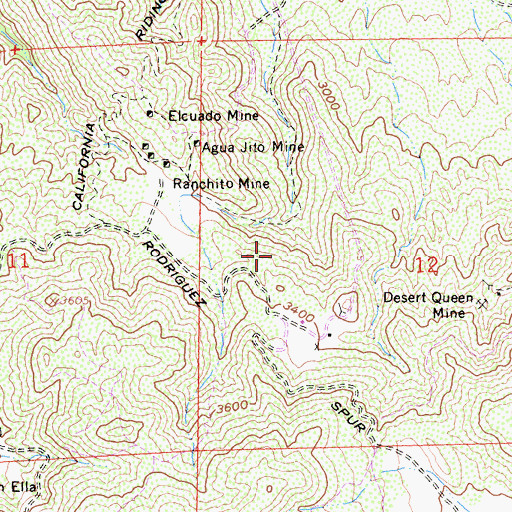 Topographic Map of North Star Mine, CA