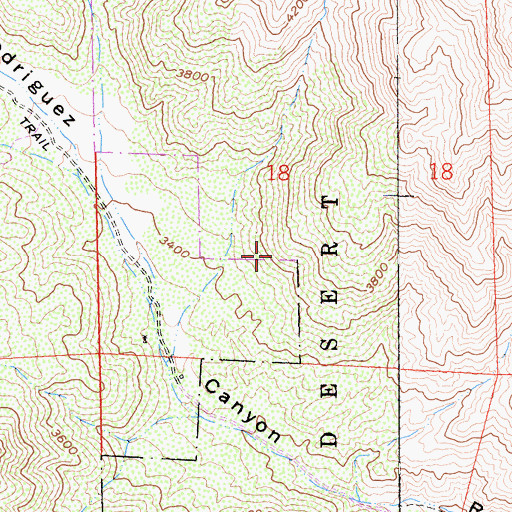 Topographic Map of Pandora Mine, CA