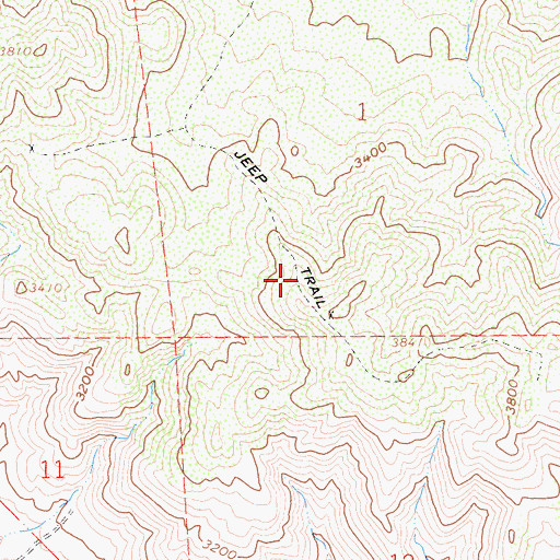 Topographic Map of Rys Mine, CA