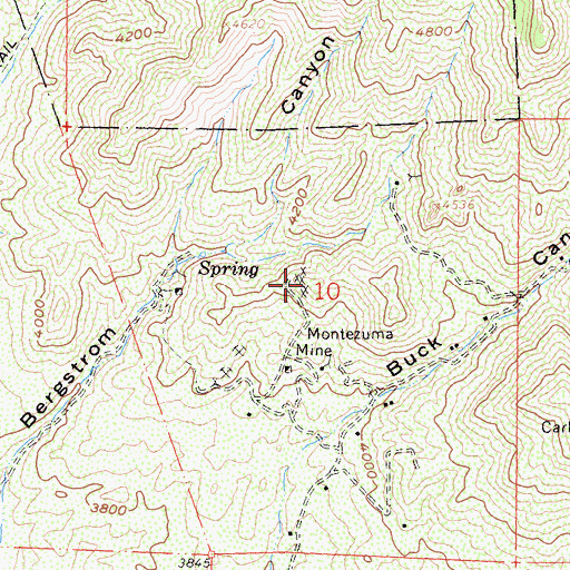 Topographic Map of Verruga Quarry, CA
