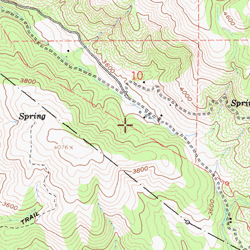 Topographic Map of Volcan Indian School (historical), CA