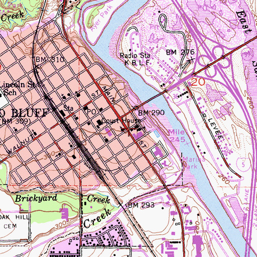 Topographic Map of Academy of Our Lady of Mercy, CA