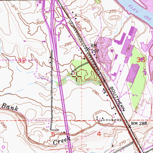 Topographic Map of Saint Elizabeth Community Hospital, CA