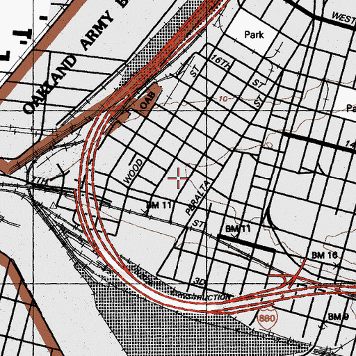 Topographic Map of Preparatory Literary Academy of Cultural Excellence, CA
