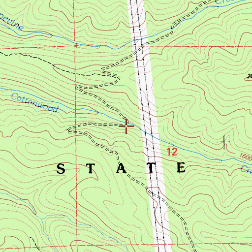 Topographic Map of Tehama State Wildlife Area, CA