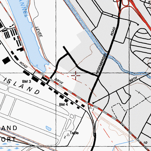 Topographic Map of Airport Oakland Post Office, CA