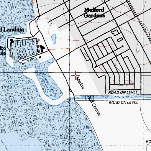 Topographic Map of Tony Lema Golf Course, CA