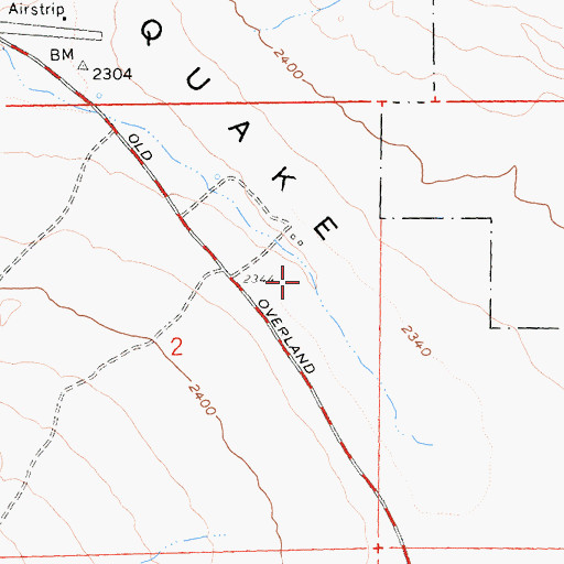 Topographic Map of Las Arena Ranch (historical), CA