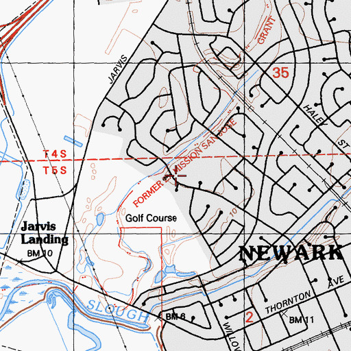 Topographic Map of Bridgepoint Park, CA