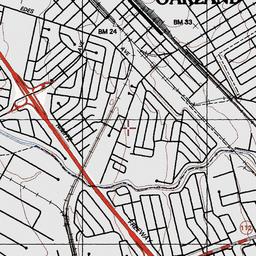 Topographic Map of Carney Park, CA