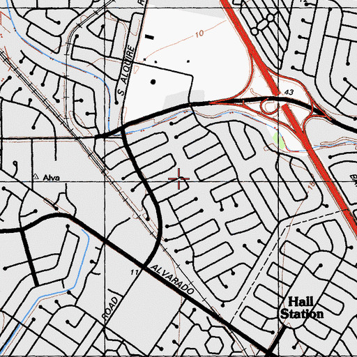 Topographic Map of Casa Verde Park, CA