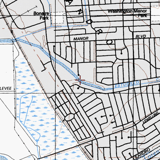 Topographic Map of Dayton Playground, CA