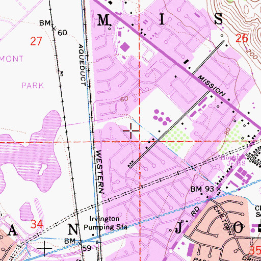 Topographic Map of Gomes Park, CA