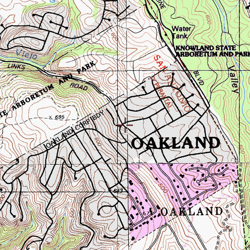 Topographic Map of Grass Valley Elementary School, CA
