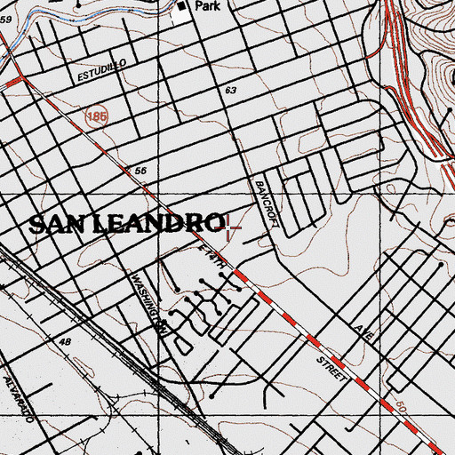 Topographic Map of McKinley Playground, CA