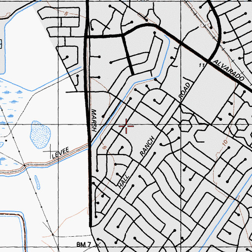 Topographic Map of Cabello Student Support Center, CA