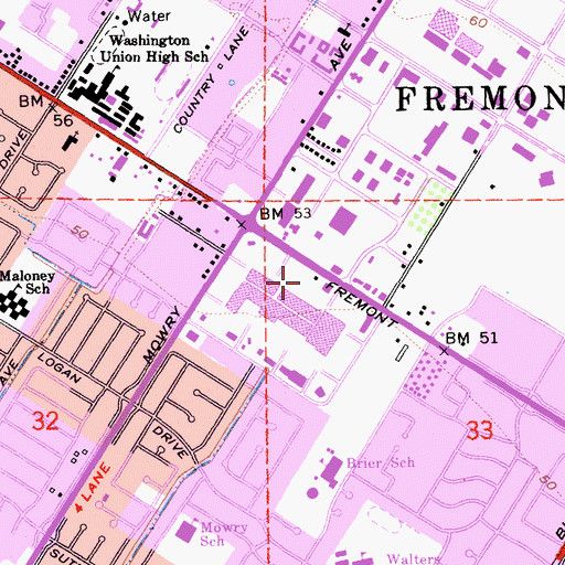 Topographic Map of Williams Historical Park, CA
