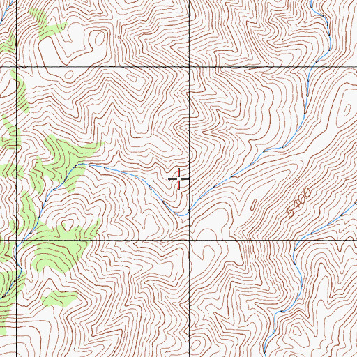 Topographic Map of Kerdell Prospect, CA