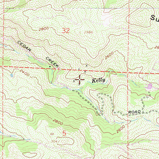 Topographic Map of Coarse Gold Prospect, CA