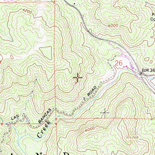 Topographic Map of Decker Prospect, CA