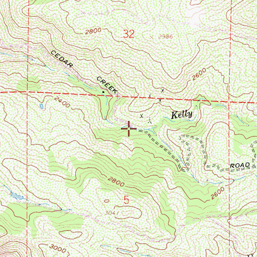 Topographic Map of Nona Prospect, CA
