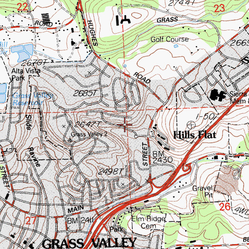 Topographic Map of Coe Mine, CA