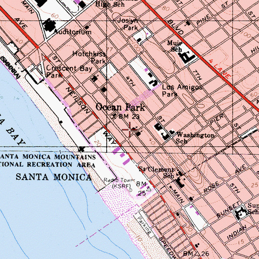 Topographic Map of Sermon on the Mountain Church, CA