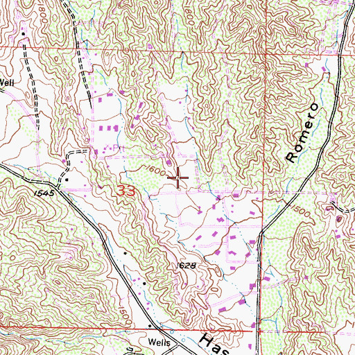 Topographic Map of Smith Canyon, CA