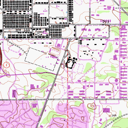 Topographic Map of Camp Pacific (historical), CA